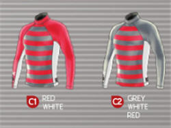NPX Long Sleeve Stripe Rash Guard <br>SPF 50